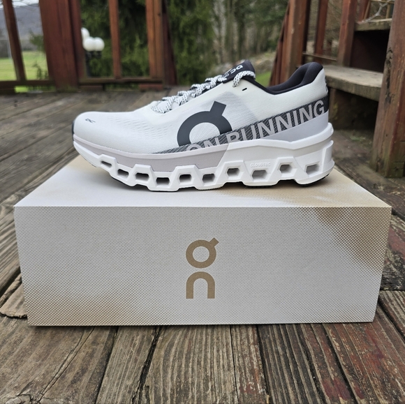 NIB, On Running, Mens, Cloudmonster 2, Undyed Frost, Athletic Shoes, Sz 10 - Picture 3 of 15
